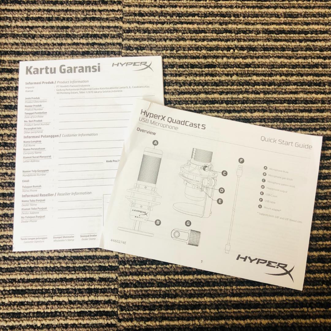 【送料無料】HyperX QuadCast S コンデンサーマウス おまけ付