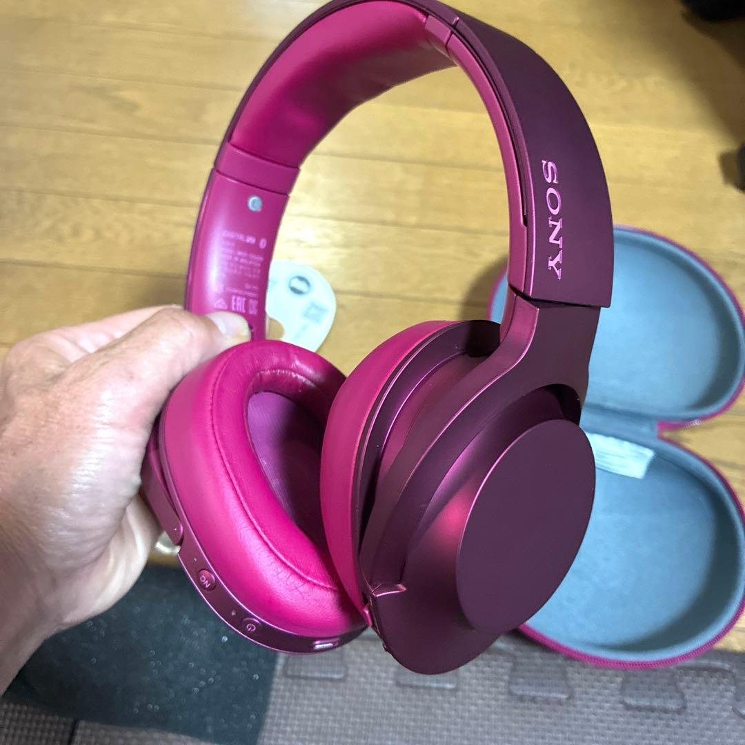 SONY ワイヤレスヘッドホン ワインレッド MDRー100ABN未使用品