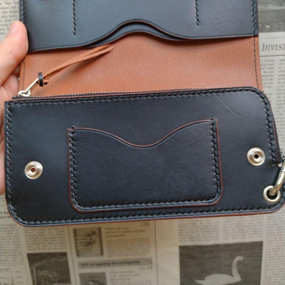 2.5層　ロングトラッカー　ウォレット　茶芯　栃木レザー