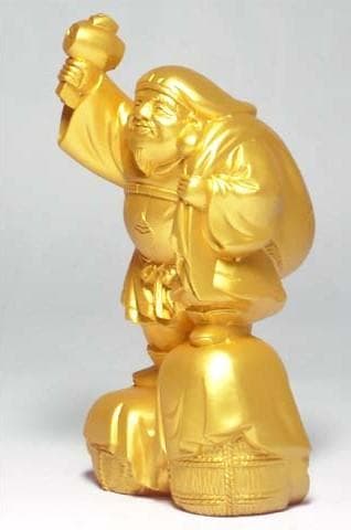 大黒様 置物 縁起物 24k