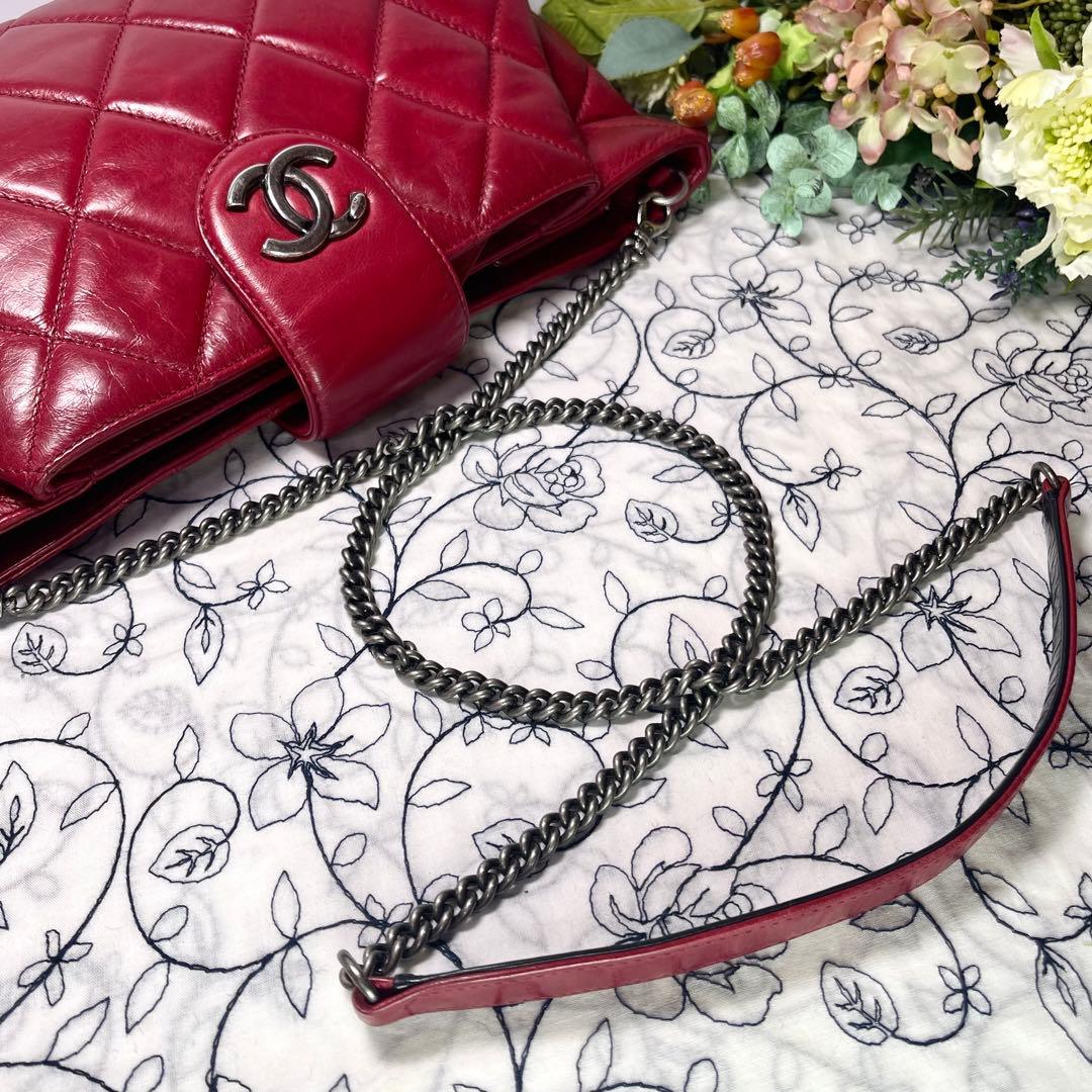 CHANEL シャネル【極美品】マトラッセ ココマーク チェーンショルダーバッグ