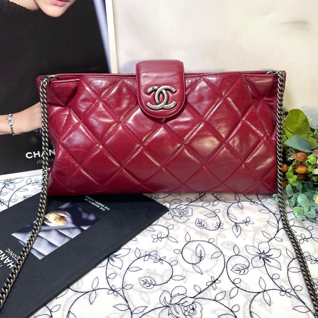 CHANEL シャネル【極美品】マトラッセ ココマーク チェーンショルダーバッグ