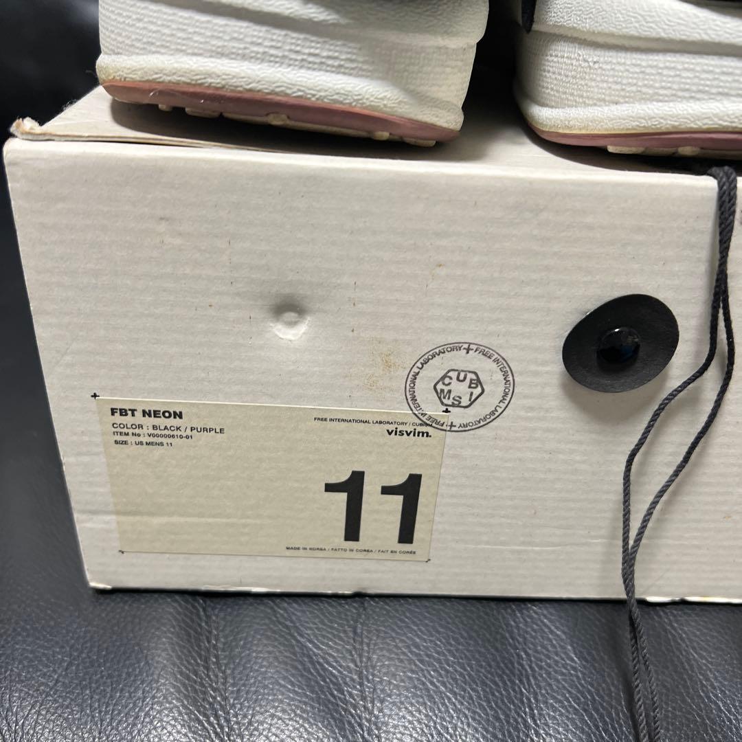 VISVIM FBT NEON BLACK 黒 スエード モカシン 29cm