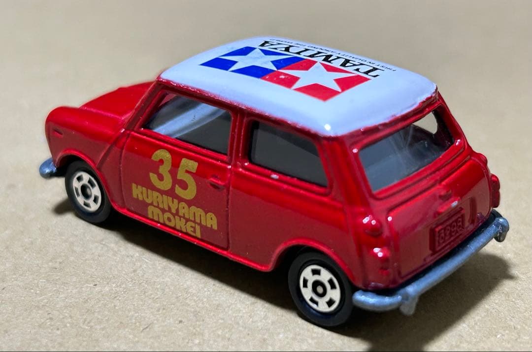トミカ ミニクーパー クリヤマ模型 タミヤ 赤 ホイール銀