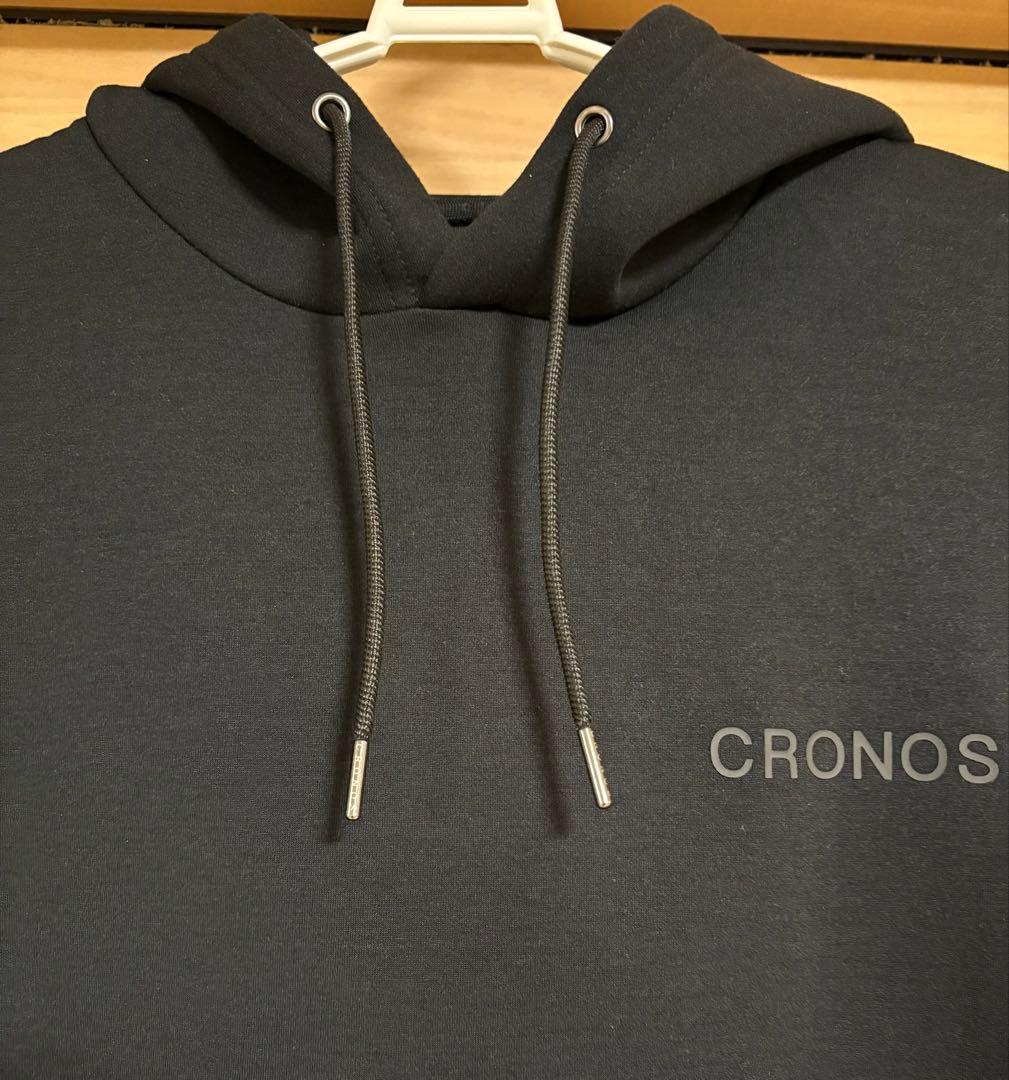 CRONOS CIRCLE LOGO HOODIE BLACK クロノス