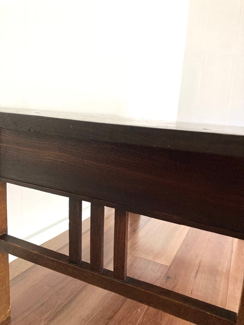 メンテ済】アンティークの木製文机 ローテーブル 昭和レトロ テレビ台