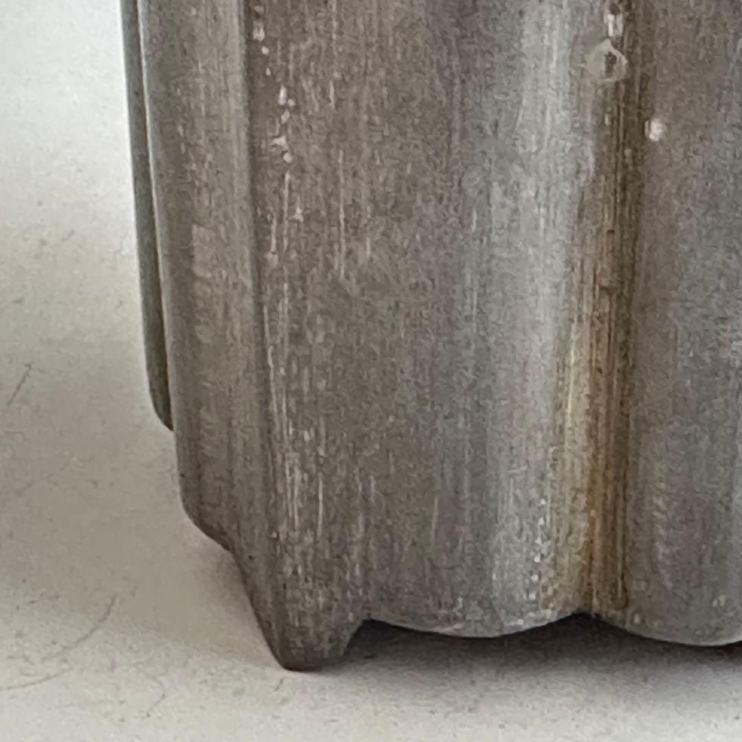 煎茶道具 唐物 点同 古錫 輪花形 茶心壷 茶入 仕服