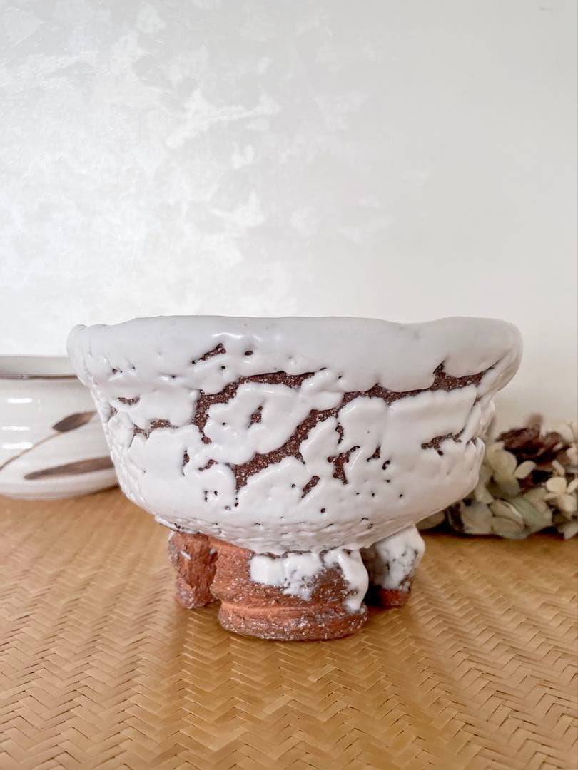 萩焼 山根清玩 鬼萩 割高台 新品 光彩庵 抹茶碗 陶器 茶器 茶道 - メルカリ