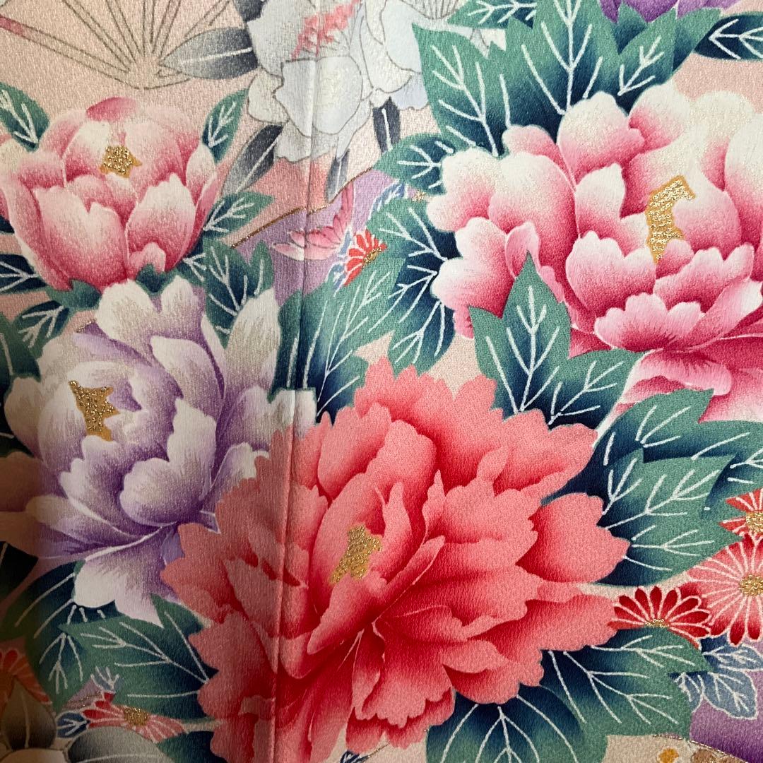 未使用】振袖 ベビーピンク 百花繚乱 - メルカリ