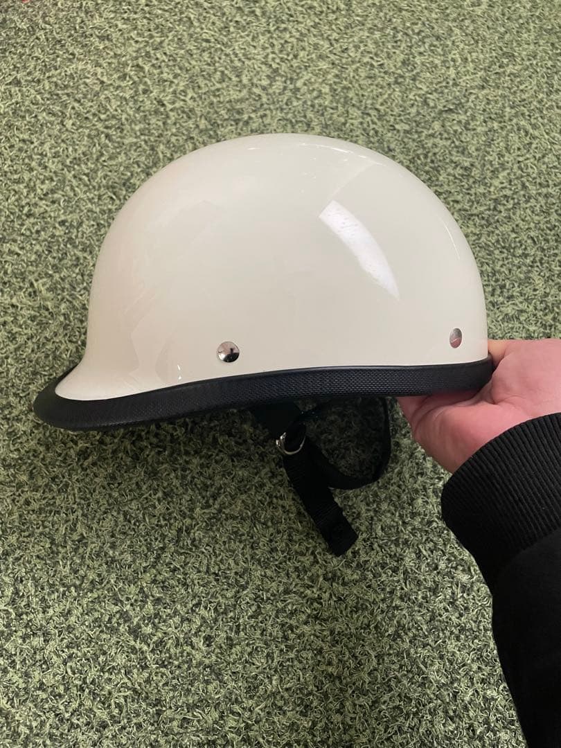 USAジョッキー アイボリー ハーフヘルメット