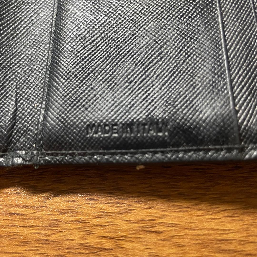 PRADA サフィアーノ 三つ折り財布 ブラック 正規品