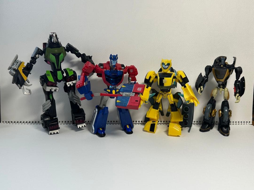 ミニカー transformers animated hasbro set