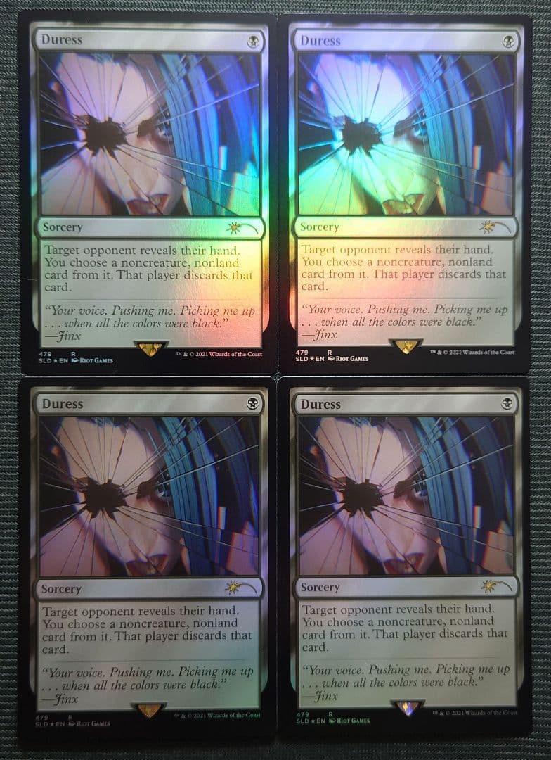 mtg 強迫/Duress arcane 479 FOIL 4枚セット sld