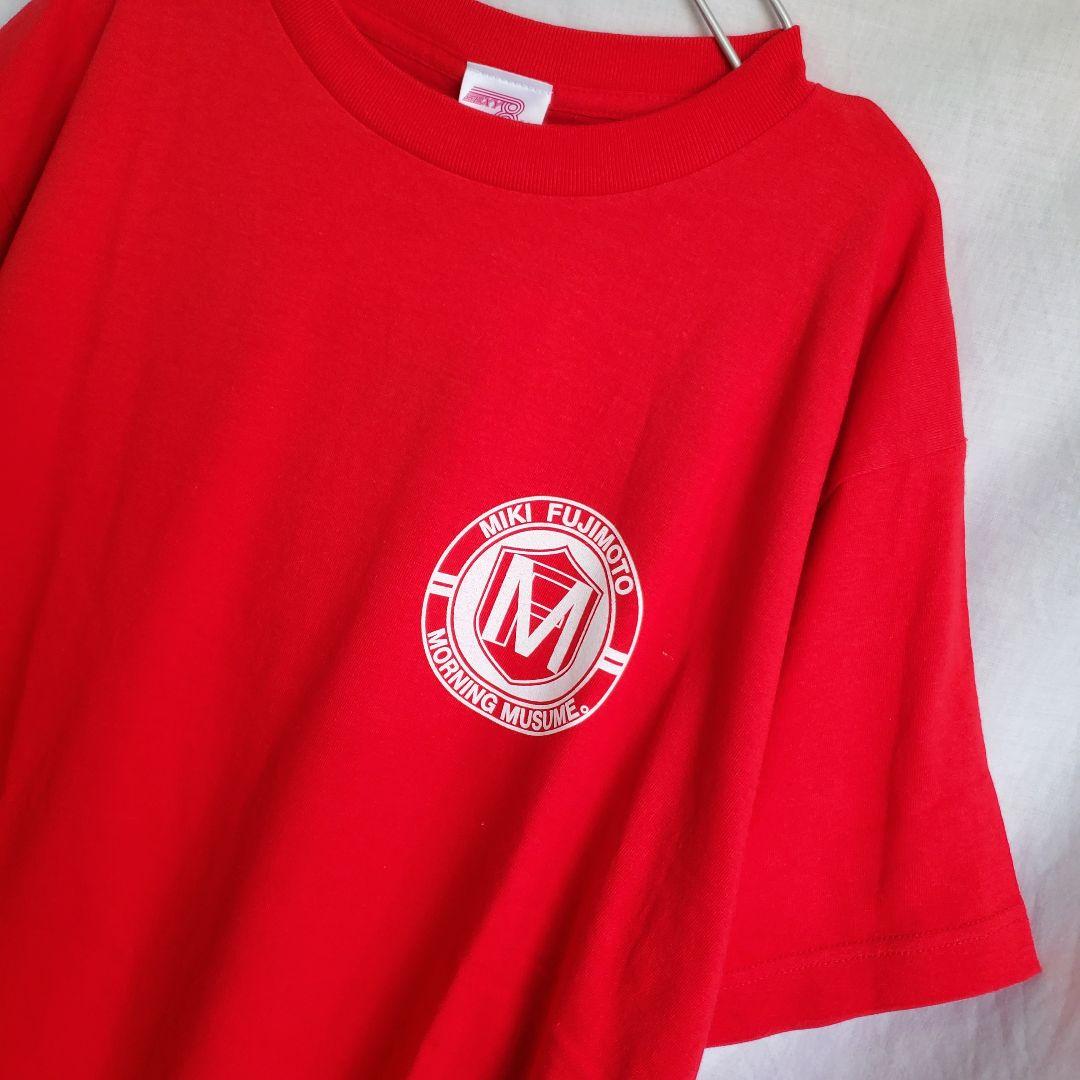 2007 モーニング娘 藤本美貴コンサート半袖 Tシャツ 赤 ミキティ