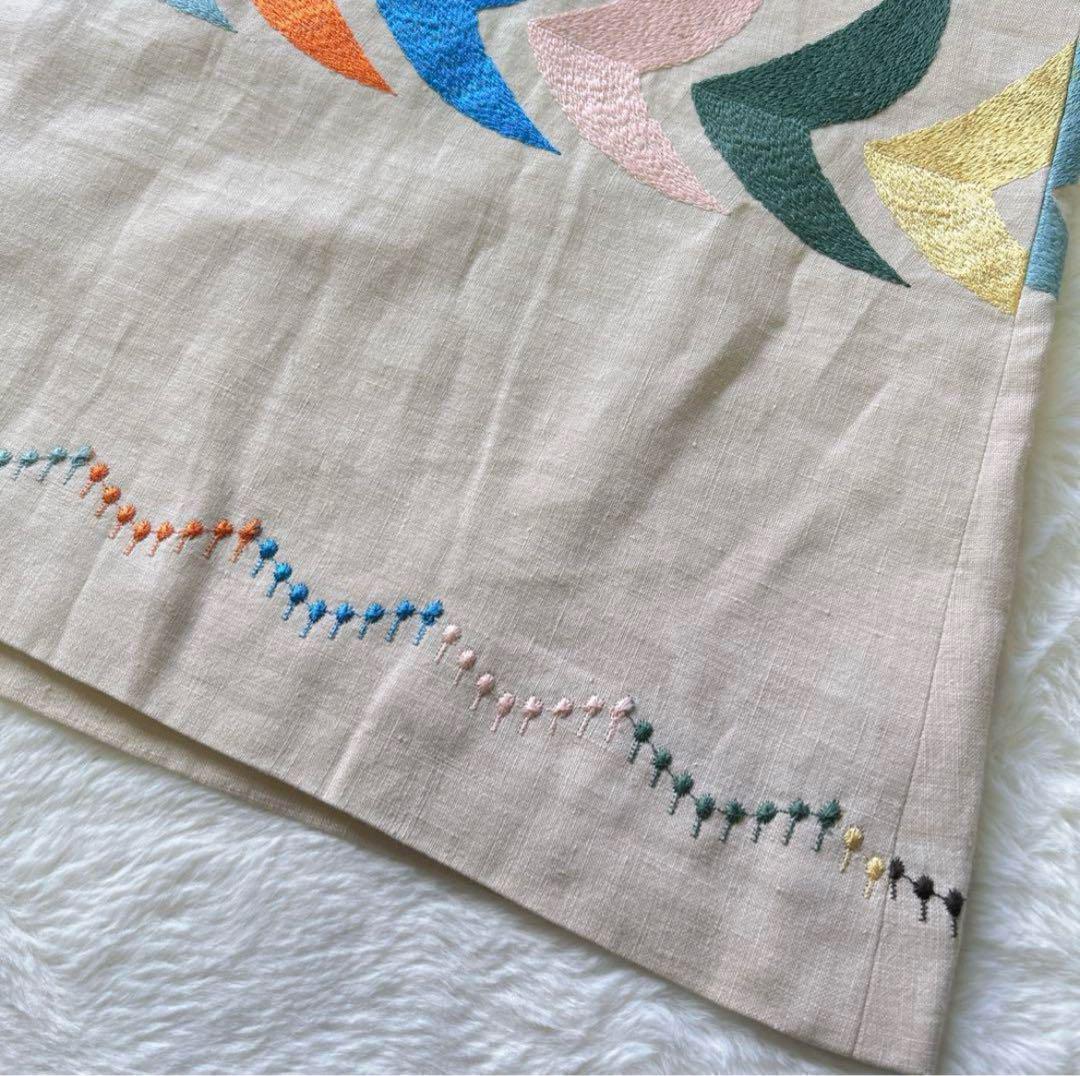 未使用タグ＊ミナペルホネン　BIRD　リネン　スカート