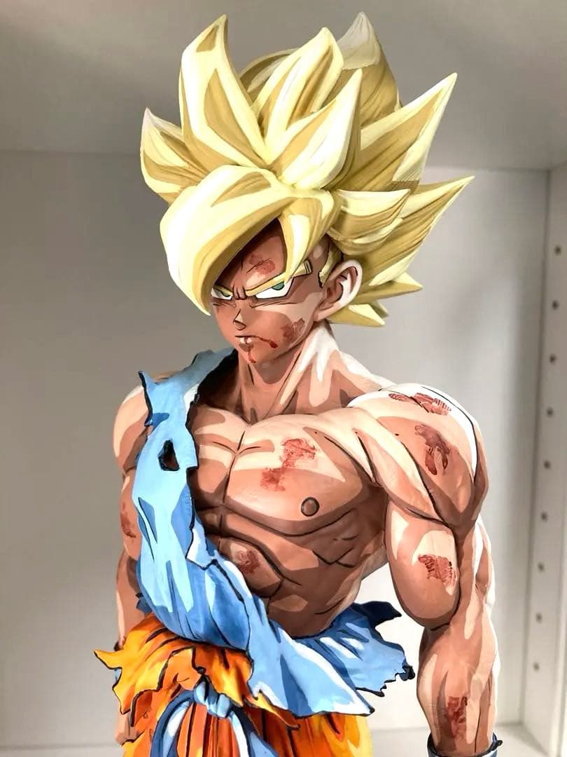 ドラゴンボール フィギュア リペイント 超サイヤ人 孫悟空 二次元彩色 SMSP