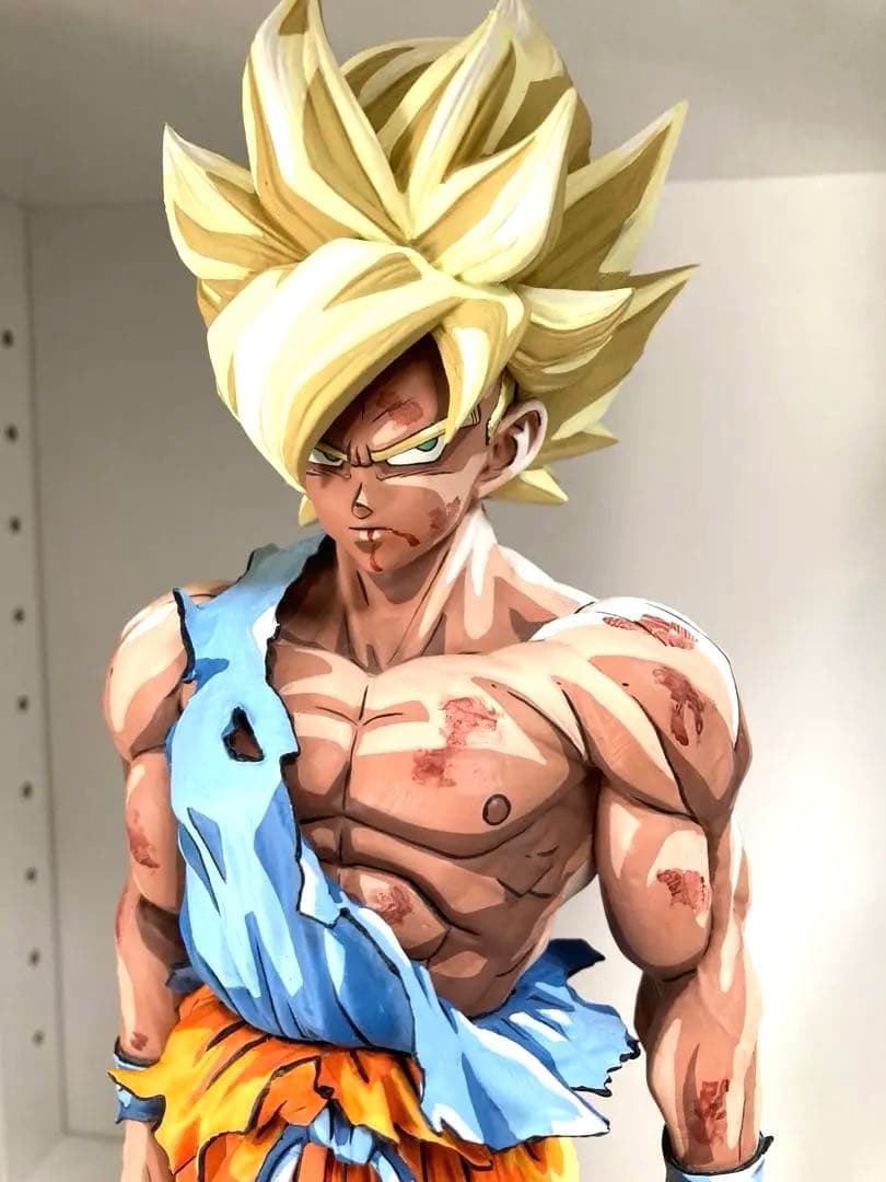 ドラゴンボール フィギュア リペイント 超サイヤ人 孫悟空 二次元彩色 SMSP