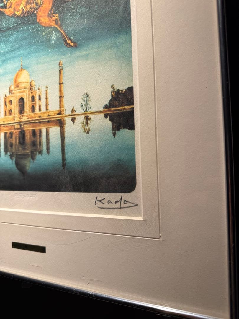 角浩【タージマハルの月】lithograph限定280 エススタンプ 美術品