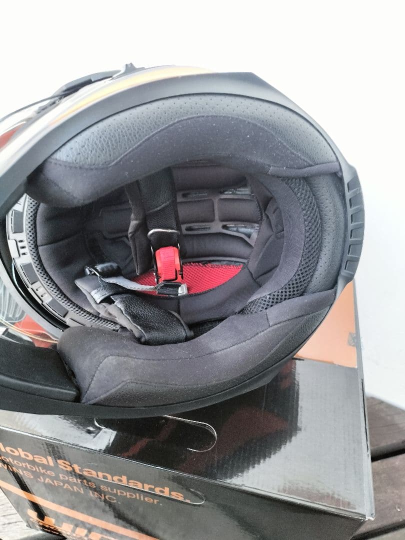 WINS　X-ROAD　ヘルメット　サイズXL マットブラック　オレンジ