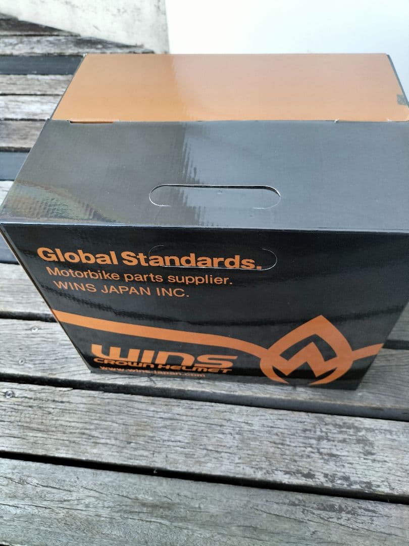 WINS　X-ROAD　ヘルメット　サイズXL マットブラック　オレンジ