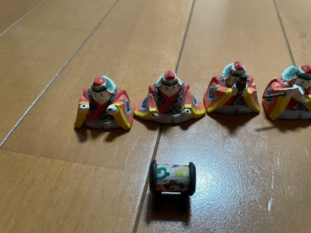 雛人形　五人囃子　五人ばやし　木彫