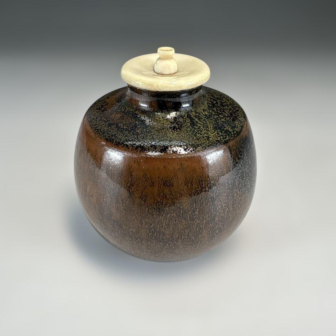 【茶道具】平安仁史造　本能寺文琳茶入（共箱）★送料込★