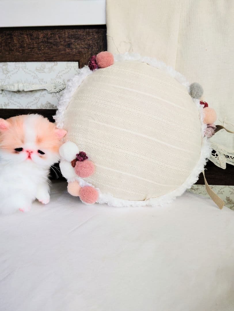 子猫きなこちゃん❤ころころぽっちゃり♡カゴセット♡アートドール