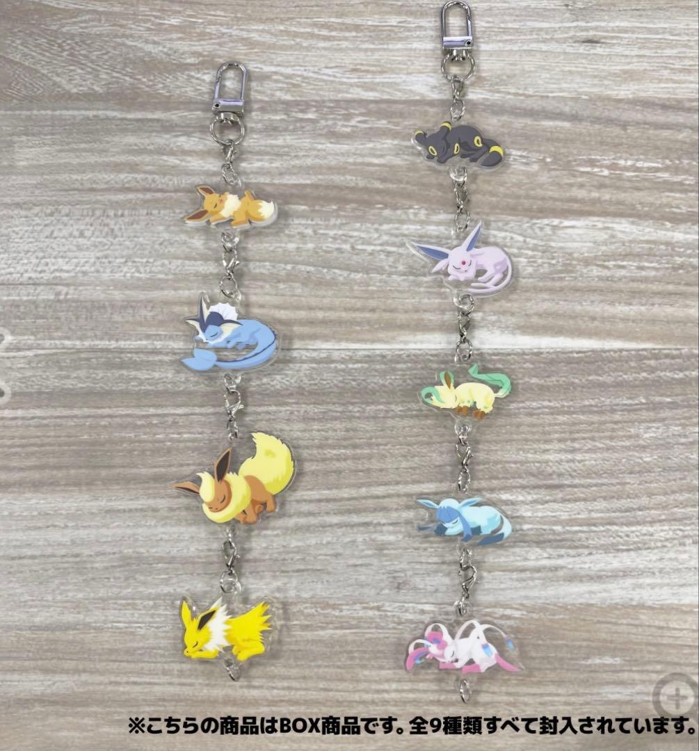 ポケモンスリープ つながるアクリルチャーム イーブイフレンズ コンプBOX 9種