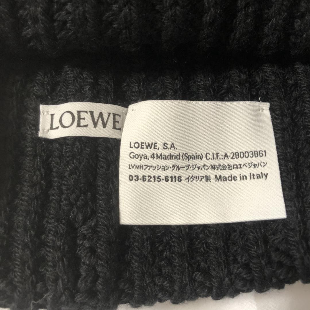 LOEWE ロエベ アナグラムブローチ ビーニー ニット帽 ロエベ