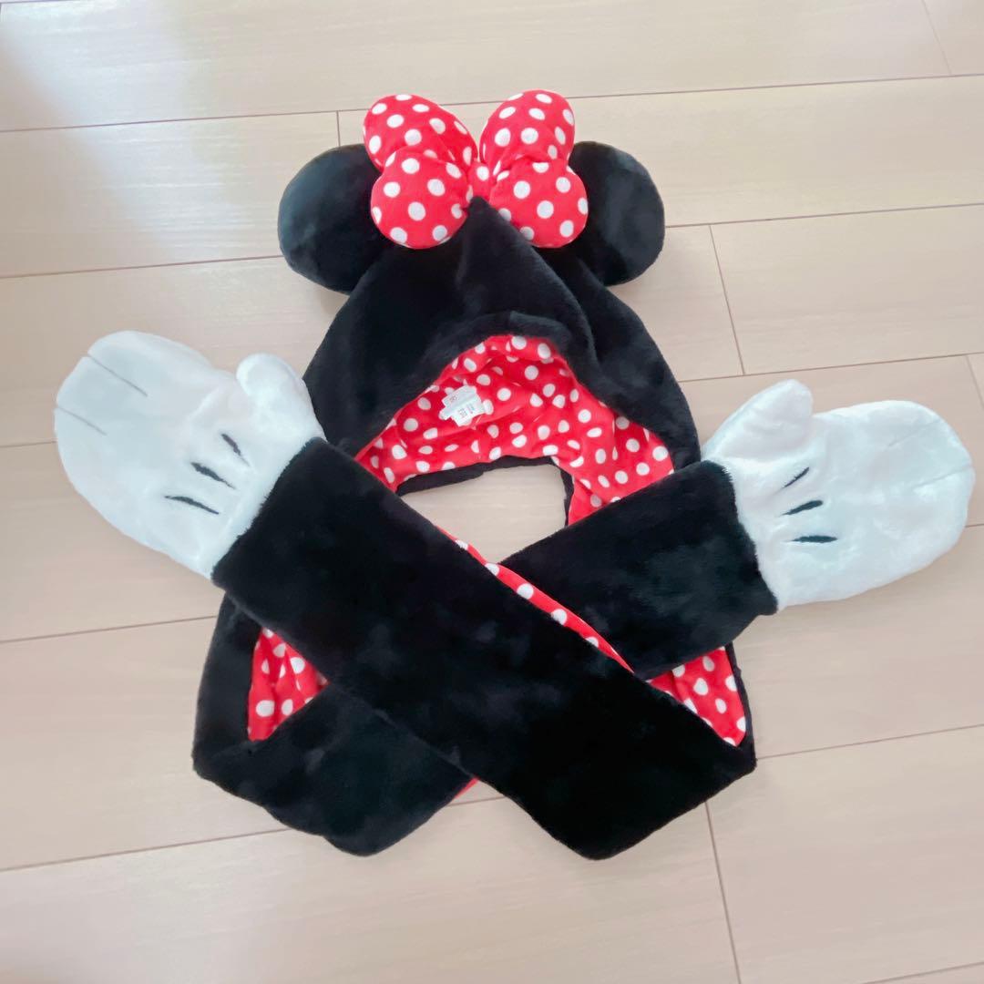 ミニー ファンキャップ マフラー ディズニー ミニーちゃん マフラー