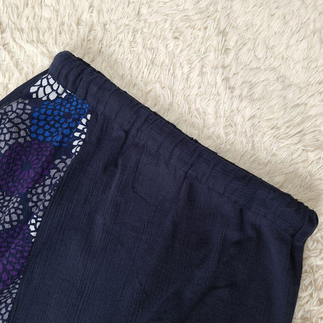 【美品】SOU・SOU モスリン富士　菊づくし夜来　サルエルパンツ　M