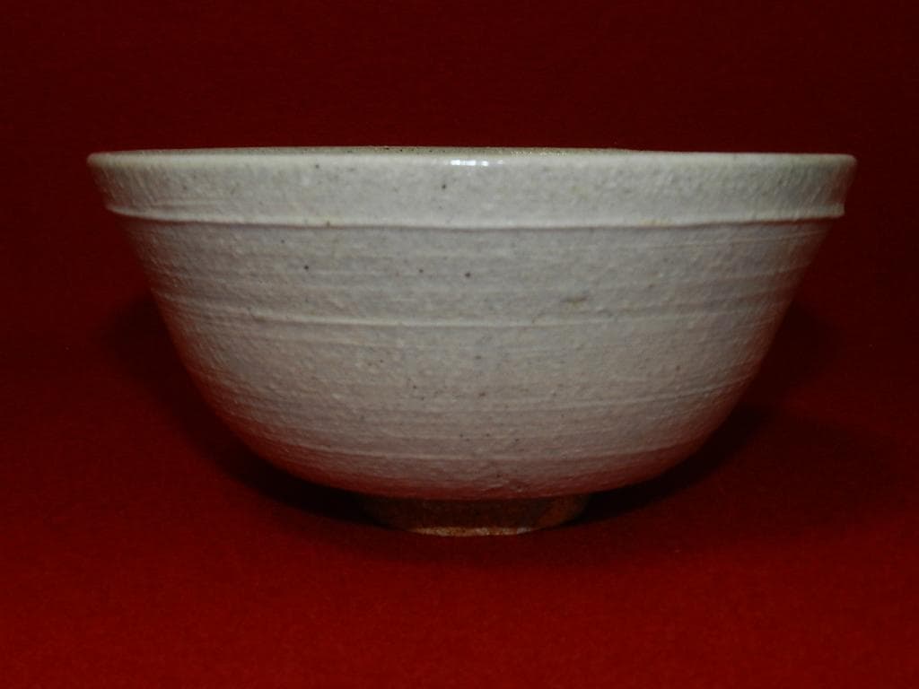 K-98 茶道具 人間国宝 松井康成 2重共箱 灰釉茶盌 お