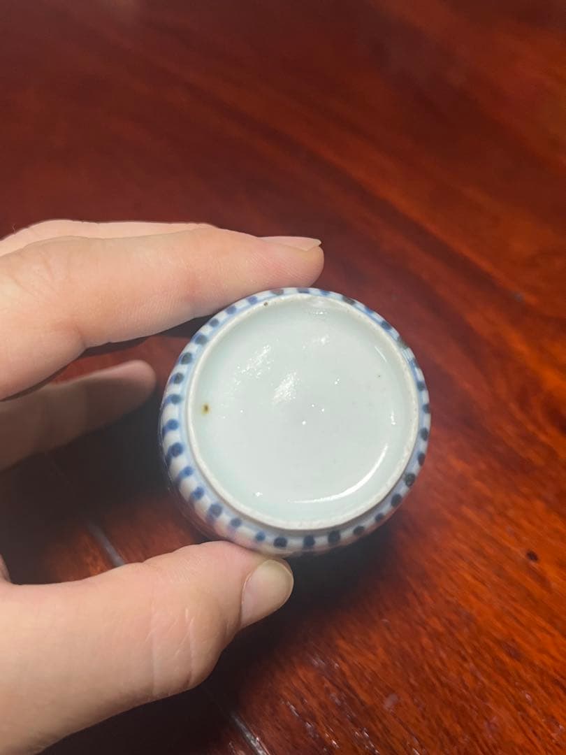 古伊万里　蛸唐草　唐草　たこ唐草　覗き猪口　のぞき　酒器　民藝　民芸　柿右衛門