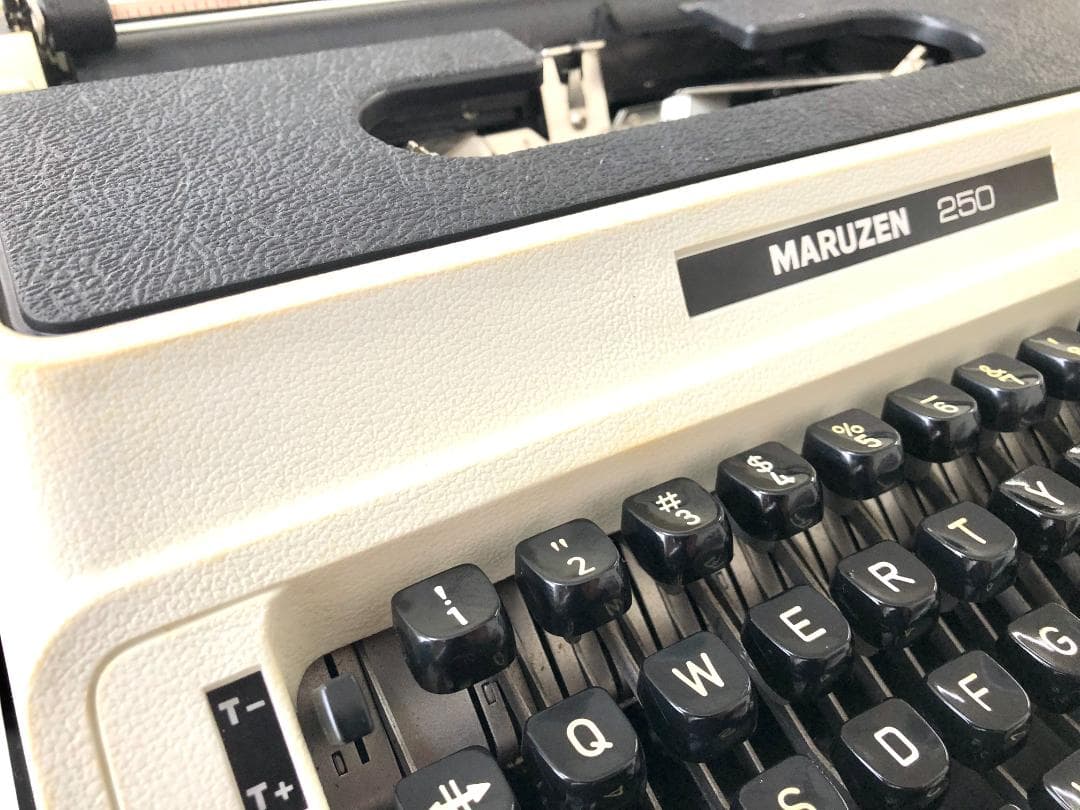 完動品・印字可能】マルゼン 250 タイプライター おまけ付（説明書コピー）