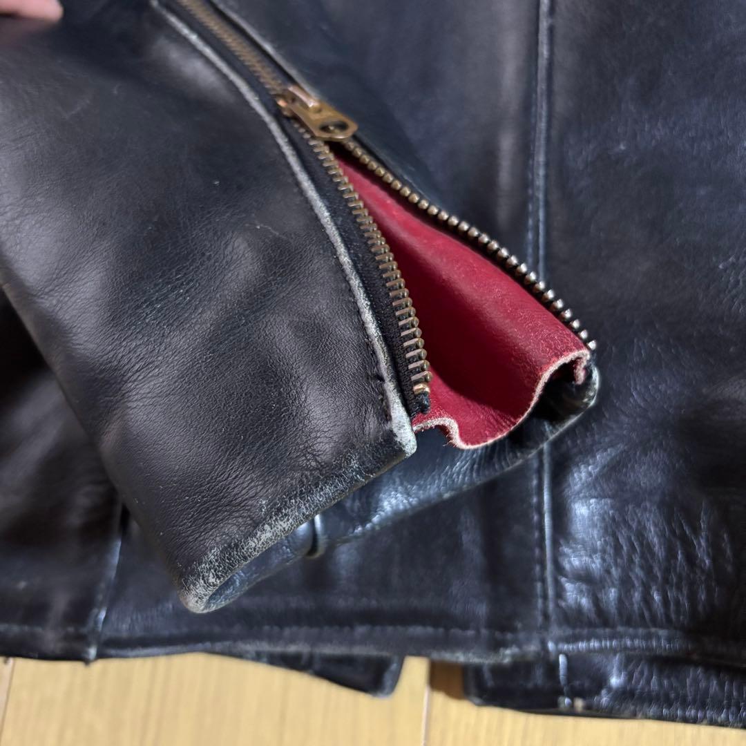 90s banson バンソンライダースジャケットBモデル真鍮赤