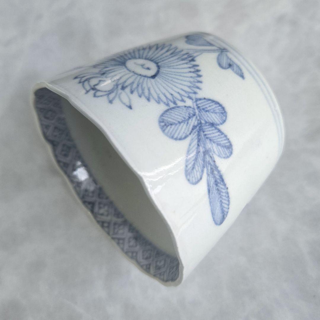 無傷　完品　古伊万里　染付　猪口　蕎麦猪口　江戸時代　向付　骨董　アンティーク