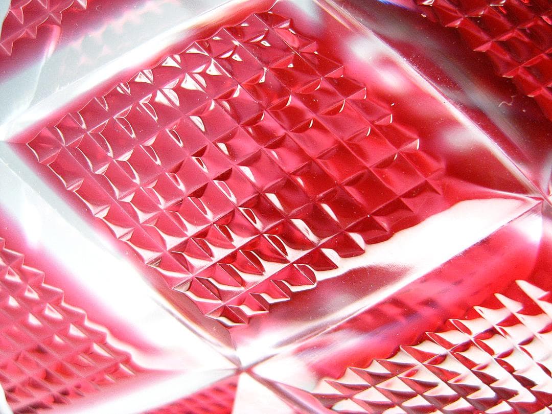 尚古集成館 #監修 #復元 #島津 #薩摩切子 #グラス #大きめ #赤 - メルカリ