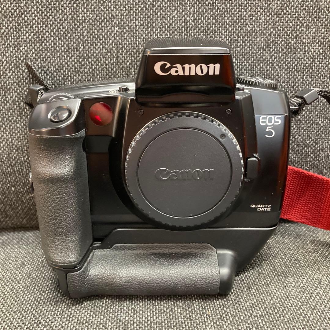 6/22迄 キャノン Canon EOS5QD 縦位置グリップ VG10 付き 完動品