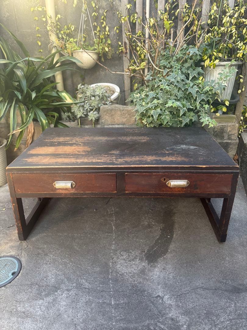 アンティーク 文机 レトロ 木製 座卓 机 昭和レトロ 古道具 ローテーブル 座机 文机 ちゃぶ台 座卓 レトロ 昭和 アンティーク ヴィンテージ 骨董