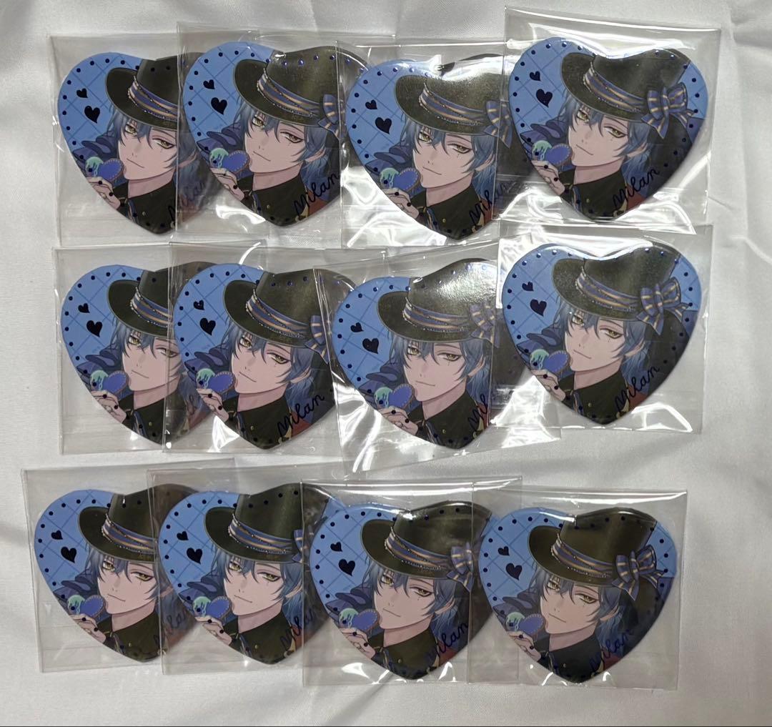 にじさんじ ミラン・ケストレル Melty Valentineハート型缶バッジ