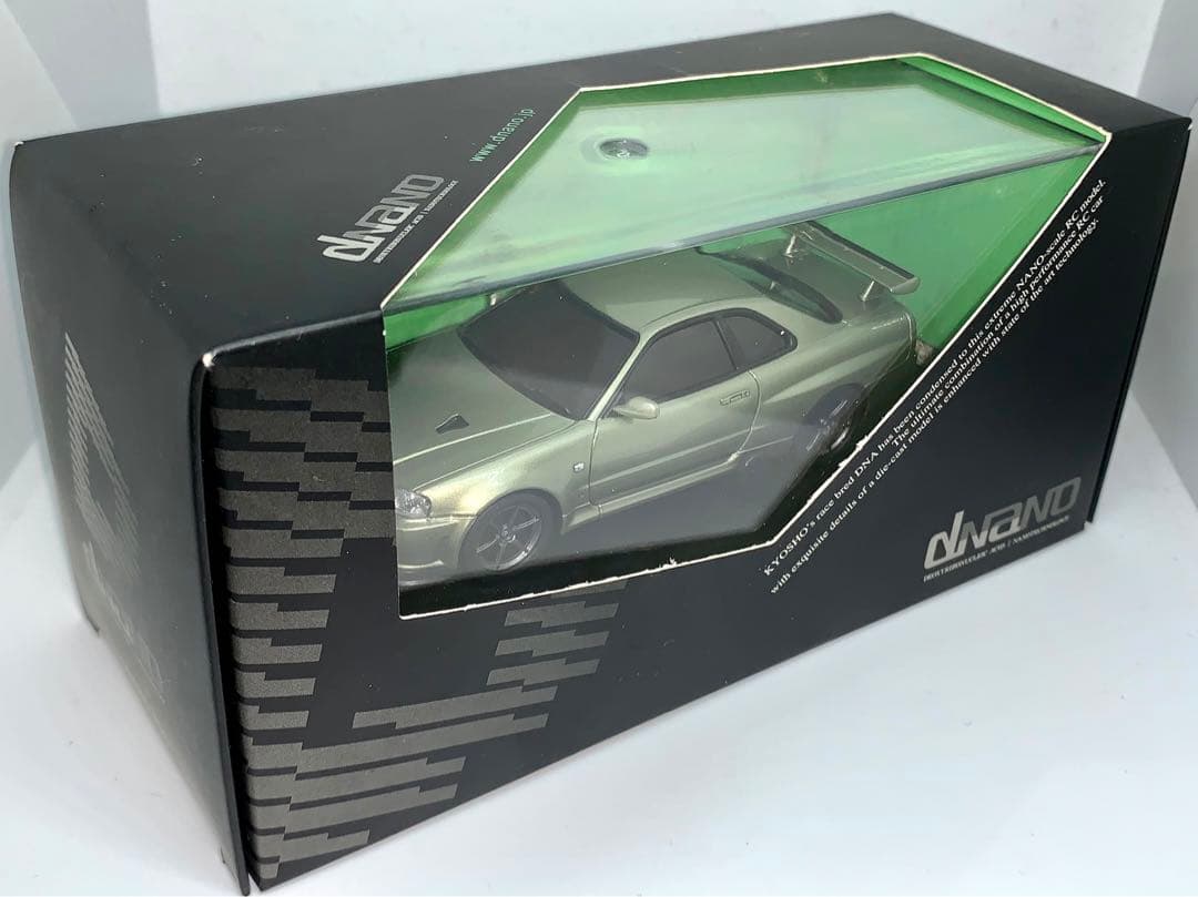 希少 京商 dNaNo オートスケール 日産 スカイライン GT-R R34
