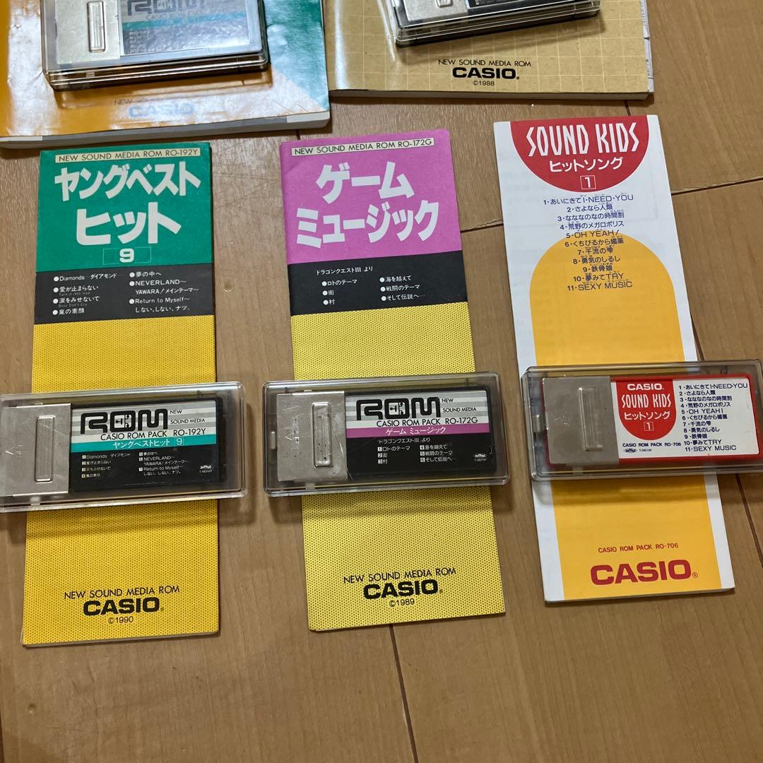 CASIO PT-380 ピッカピカトーン　キーボード・マイク・ROM5本セット