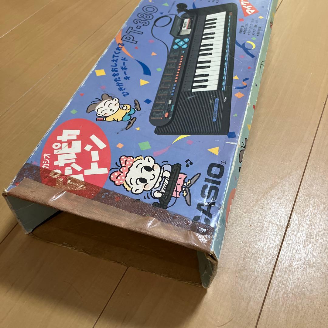 CASIO PT-380 ピッカピカトーン　キーボード・マイク・ROM5本セット