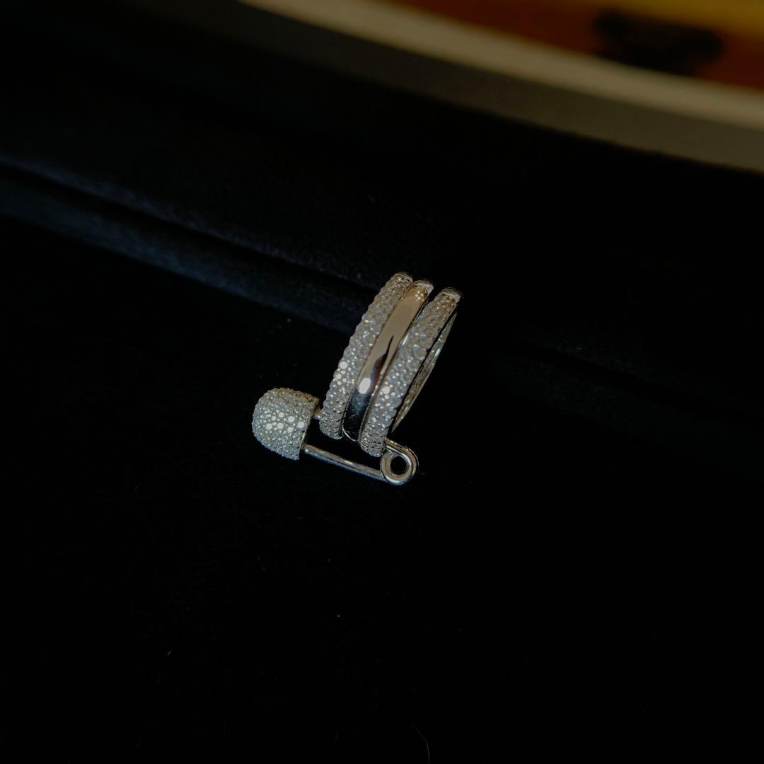 apm monaco エーピーエムモナコ ag925 安全ピン リング 8号