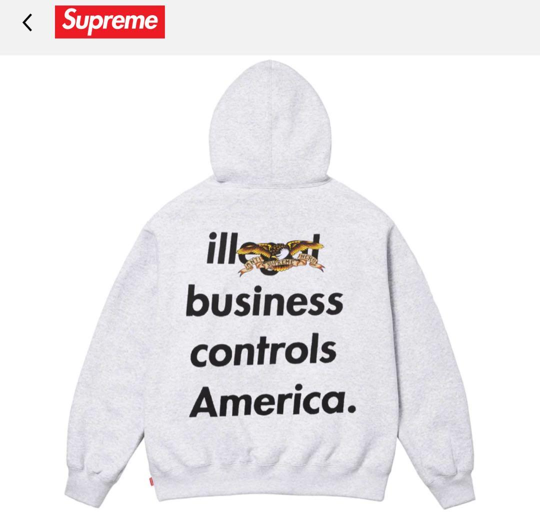 Supreme ANTIHERO Hooded Sweatshirt Lサイズ