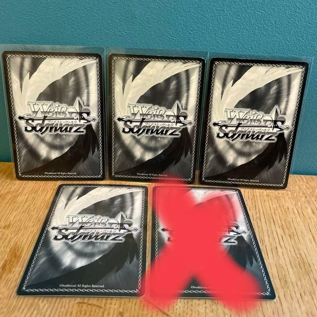 ヴァイスシュヴァルツ　アイマス　箔押しサイン入り　5枚セット