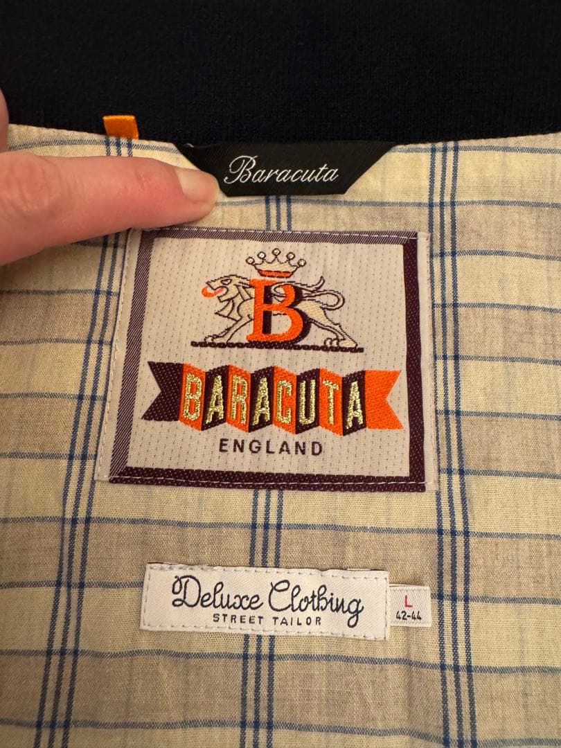 バラクータ　メンズL ジャケット　ブルゾン　コットン100ブラック　黒　アウター