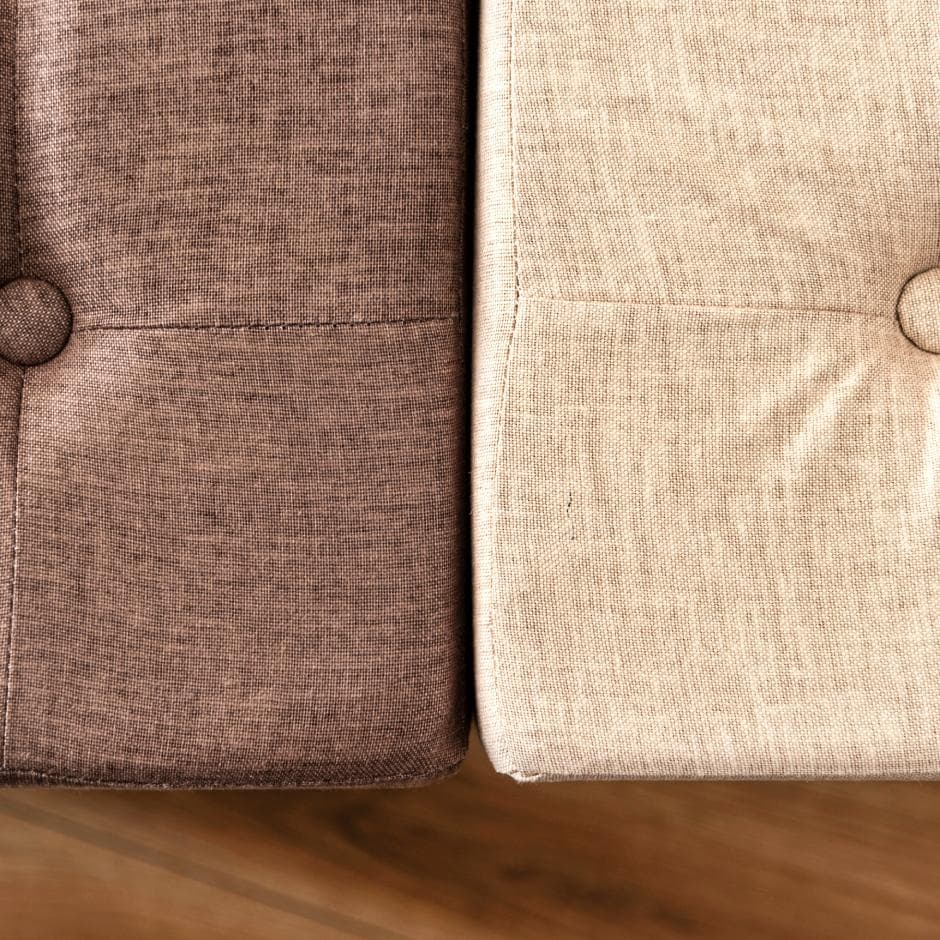 麻素材 オットマン スツール 足置き ボックス 椅子 ソファ 腰掛け おしゃれ