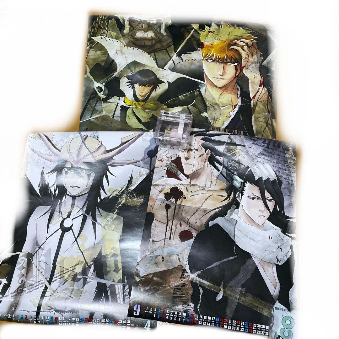 BLEACH カレンダーポスター 藍染惣右介 平子真子 浦原喜助白哉日番谷一