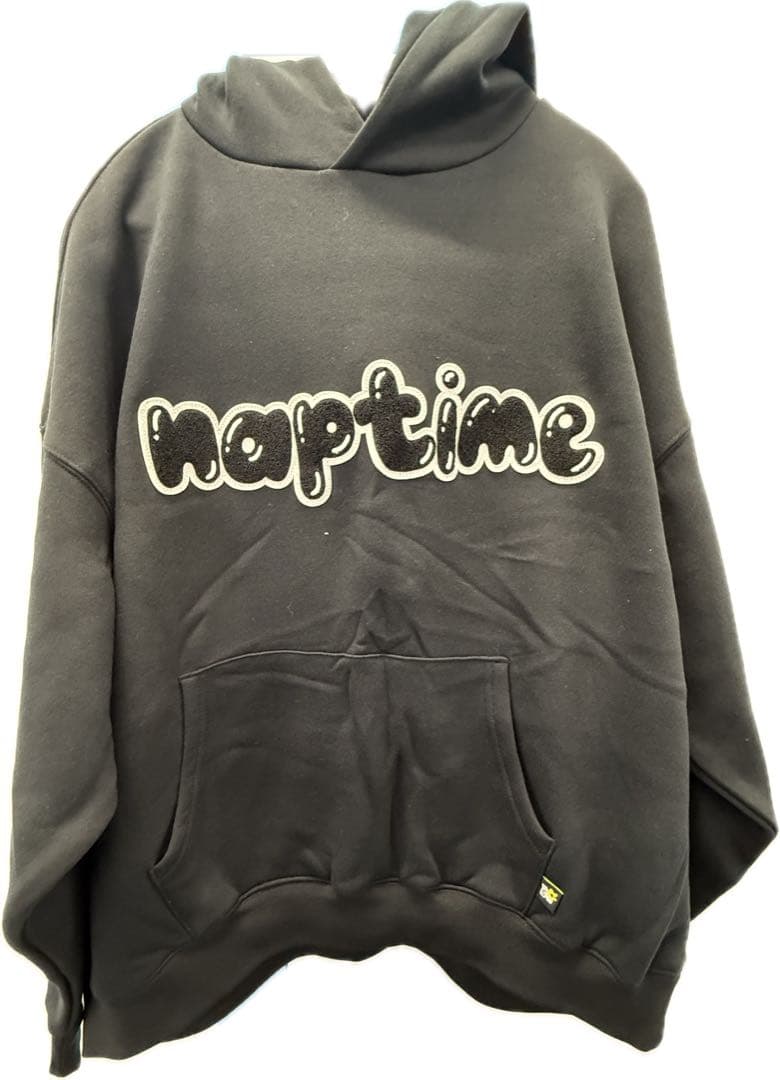 新品】NissyNaptime.ワッペンパーカー(ブラックM)